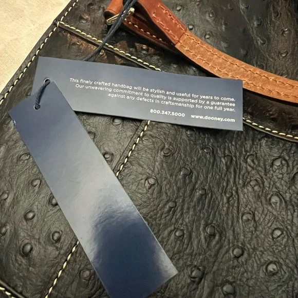 Dooney & Bourke Lexington Black Ostrich small tote - Picture 12 of 12
